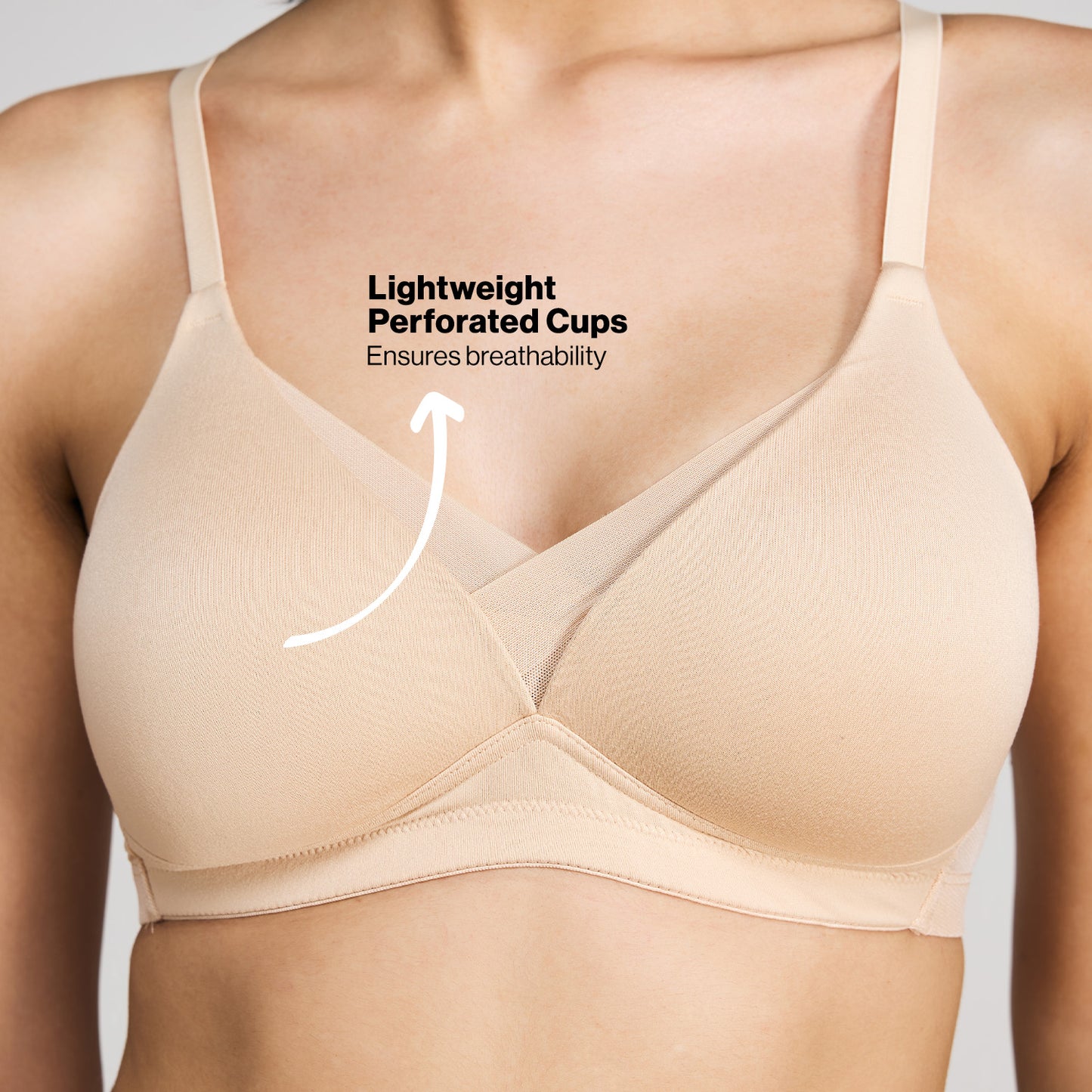 Nykd By Nykaa Infinity Edge Perfect Shaping Padded Non Wired T-Shirt Bra NYB202 Skin