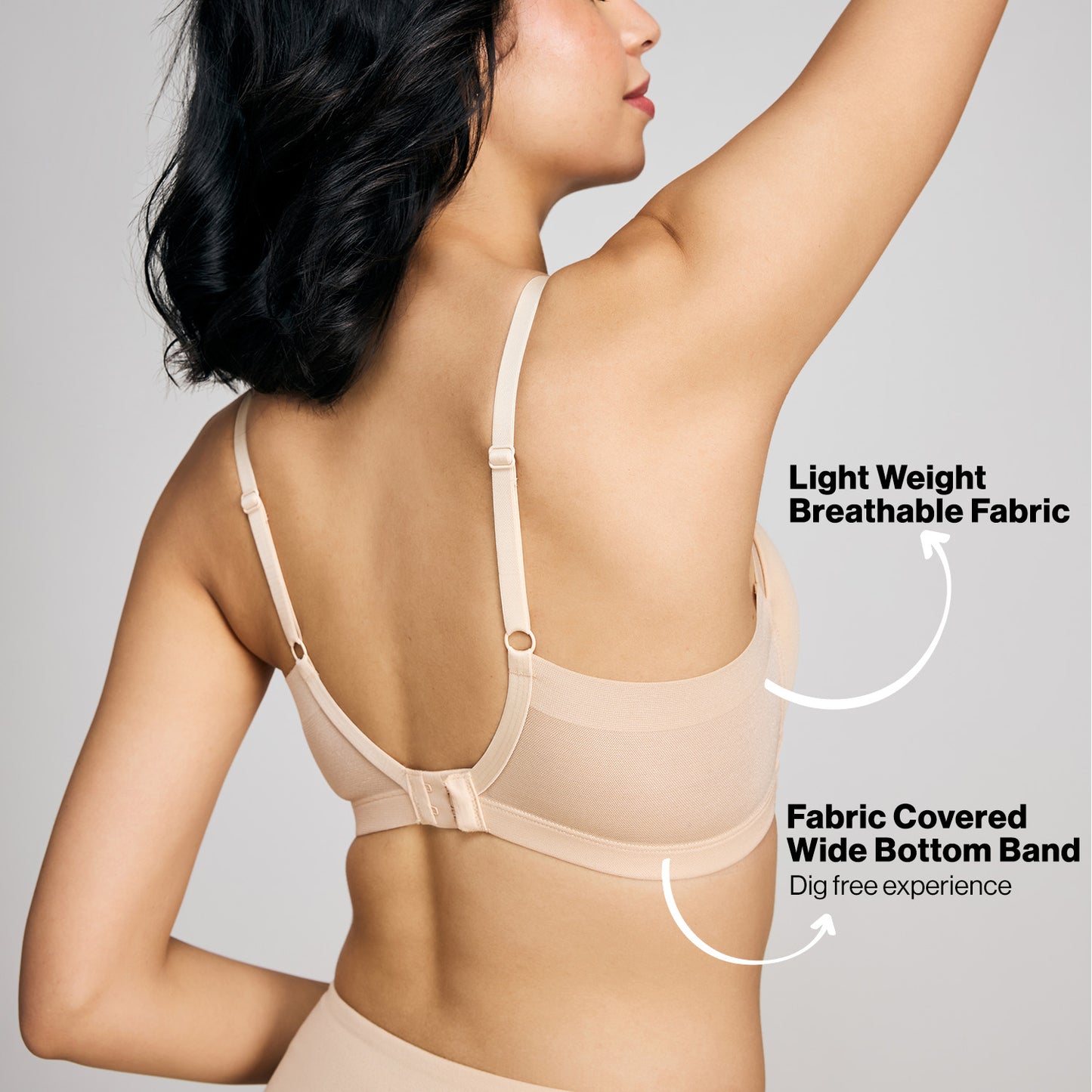 Nykd By Nykaa Infinity Edge Perfect Shaping Padded Non Wired T-Shirt Bra NYB202 Skin
