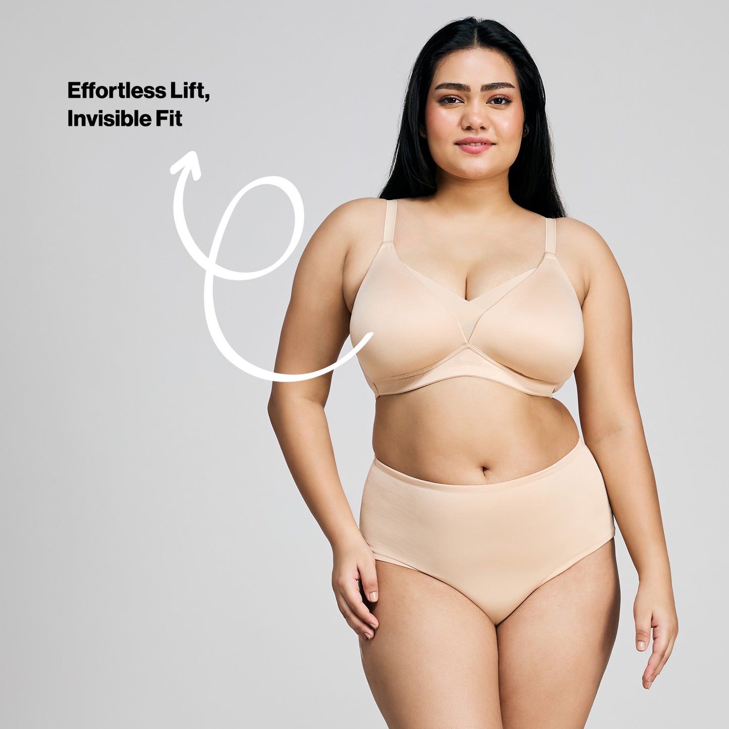 Nykd By Nykaa Infinity Edge Perfect Shaping Padded Non Wired T-Shirt Bra NYB202 Skin