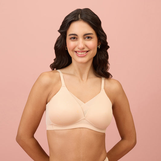 Buy Nykd by Nykaa Non Padded Wirefree Slipon Maternity Bra - Coral