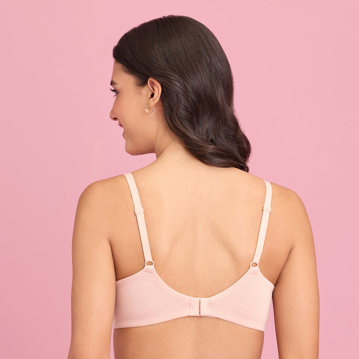 Nykd By Nykaa Modal Akin To Skin Padded Wired T-shirt Bra 3/4th Coverage- Nude NYB218