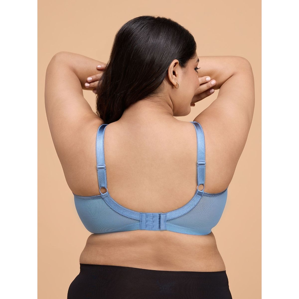 Satin Lift Me Up Bra NYB234-Blue