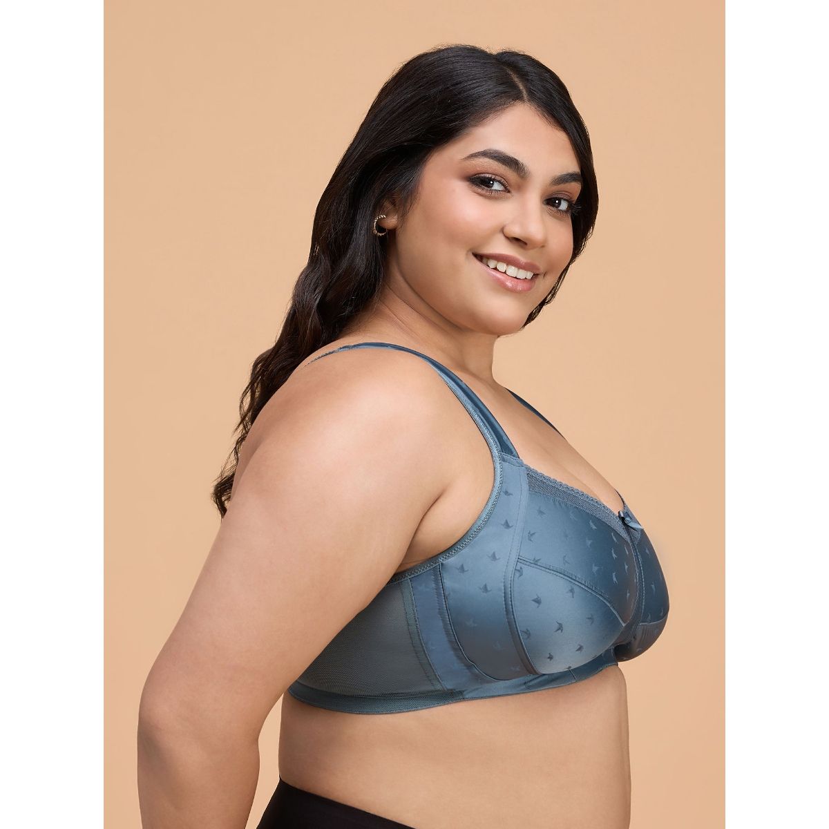 Satin Lift Me Up Bra NYB234-Grey