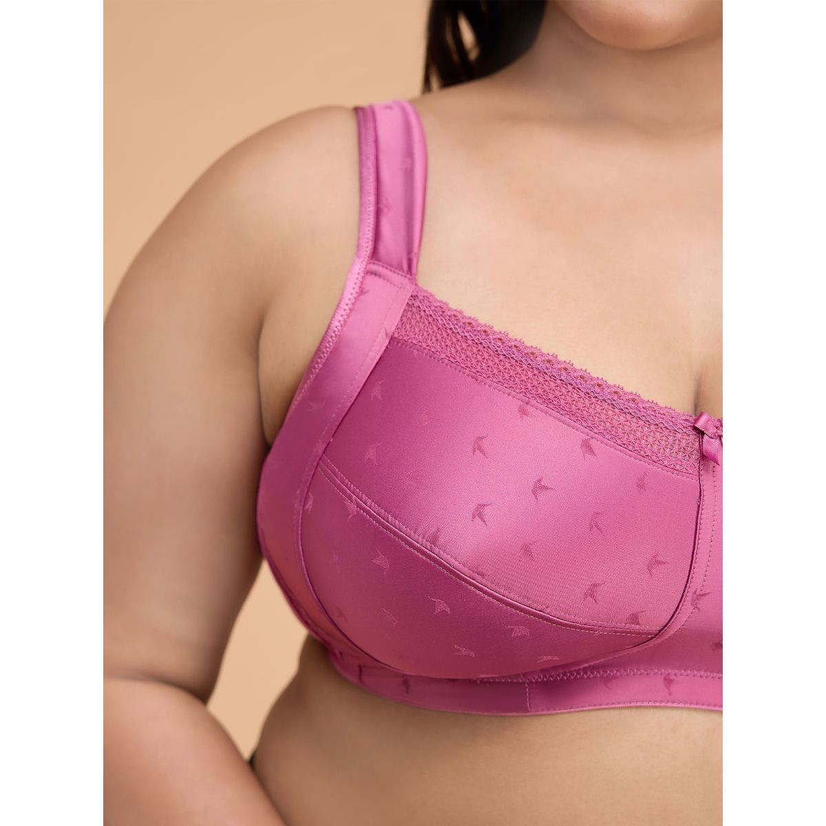 Satin Lift Me Up Bra NYB234-Pink