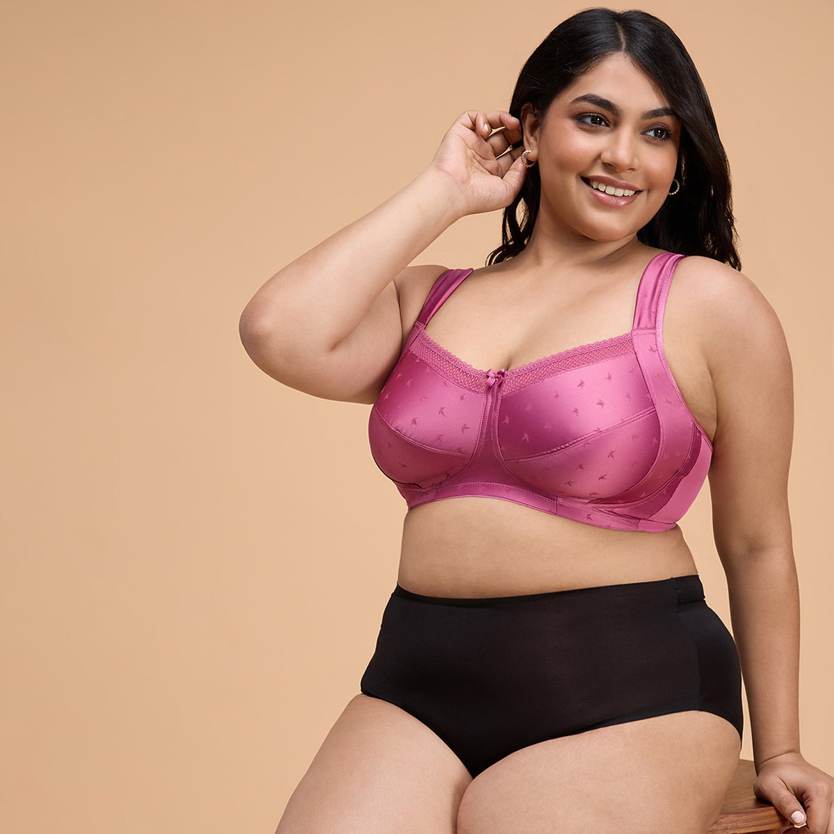 Nykd by Nykaa Satin Lift Me Up Bra Pink NYB234