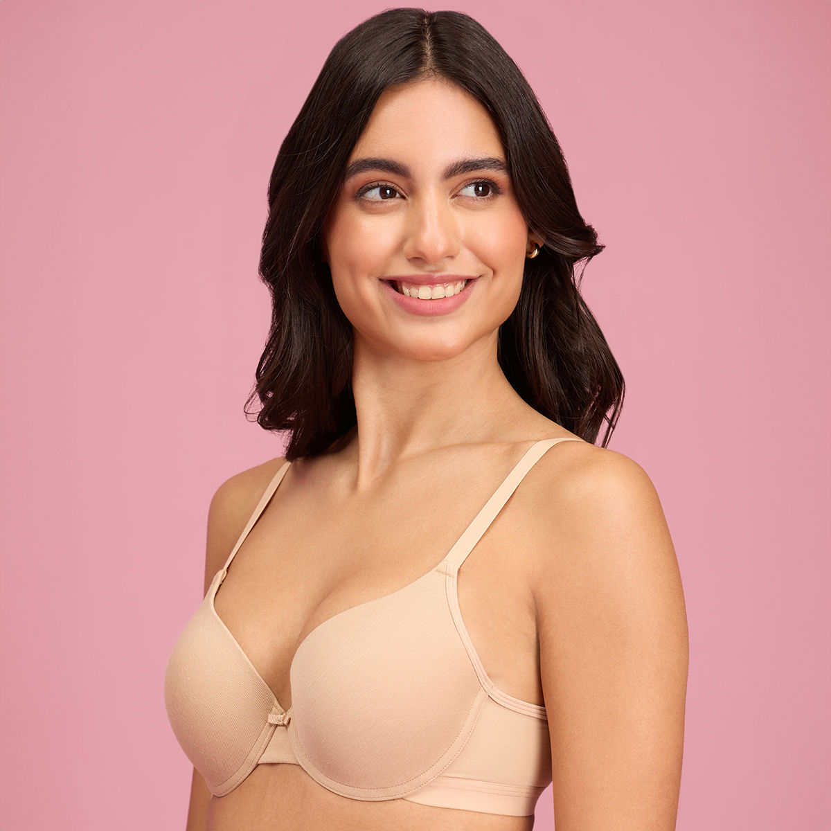 Push Up Plunge Bra-NYB249-Cuban Sand