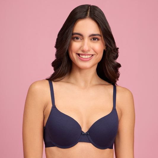 Nykd by Nykaa Embroidered Floral Lace Wired Bra - NYB292 - Maroon