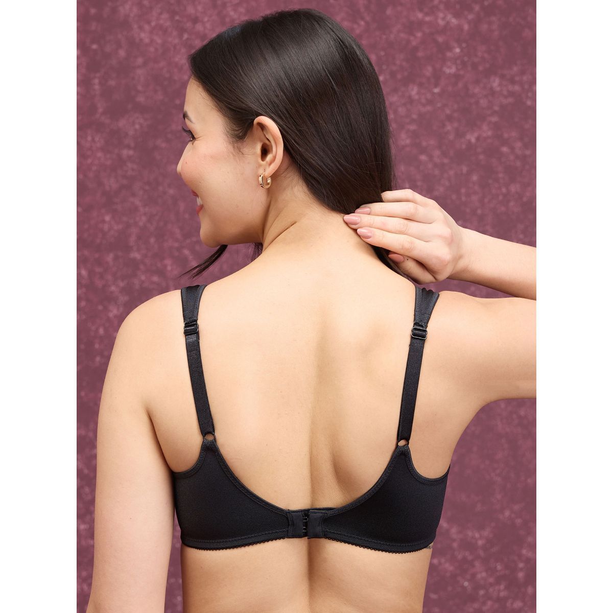 Anti-Gravity Non Wired Non Padded Bra-NYB251-Black