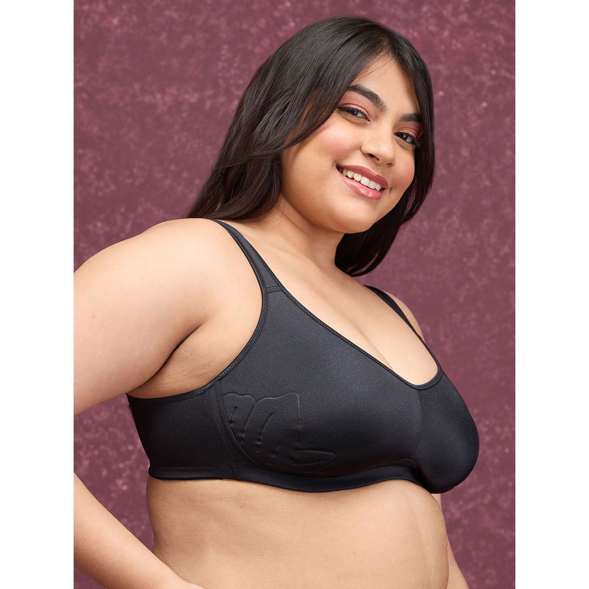 Anti-Gravity Non Wired Non Padded Bra-NYB251-Black