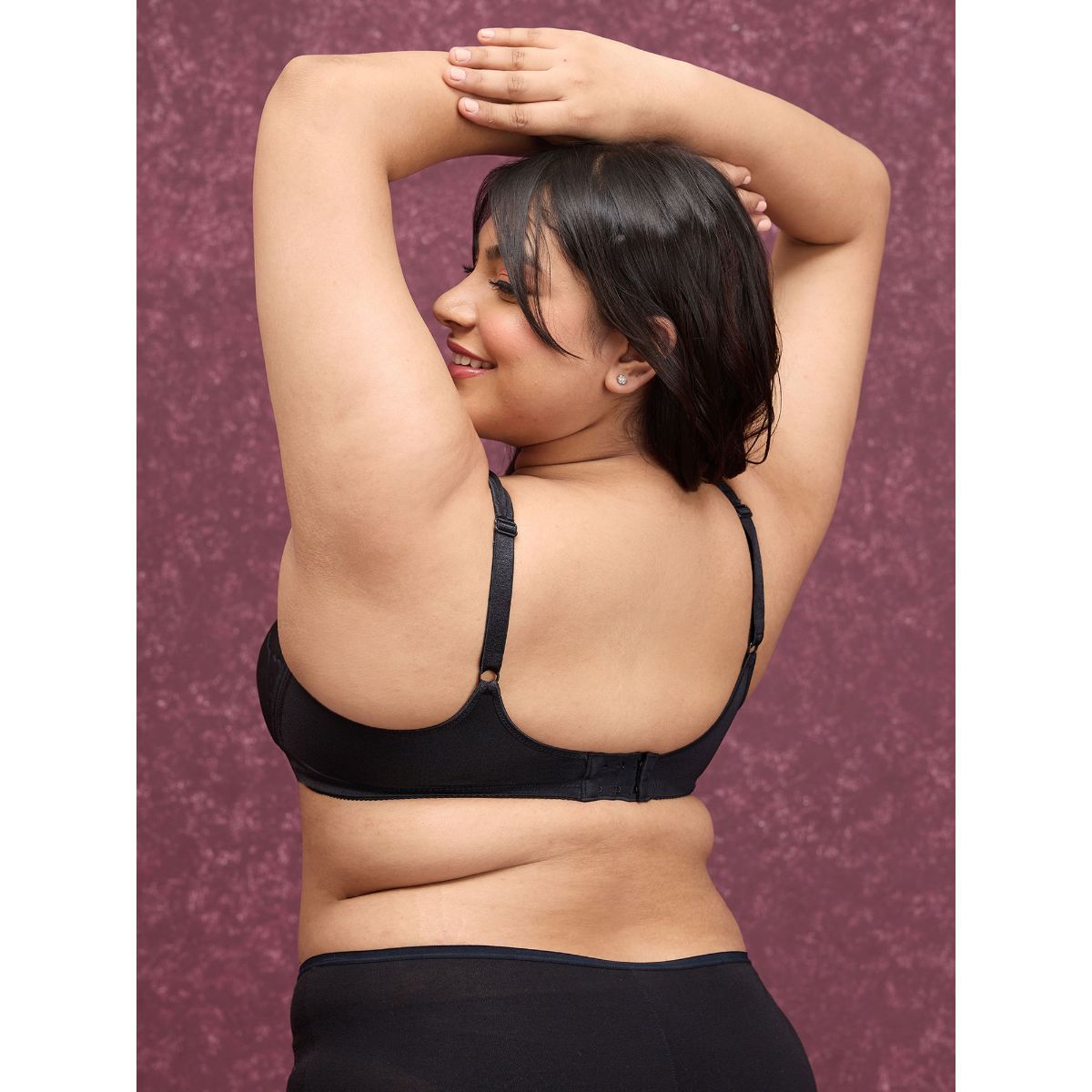 Anti-Gravity Non Wired Non Padded Bra-NYB251-Black