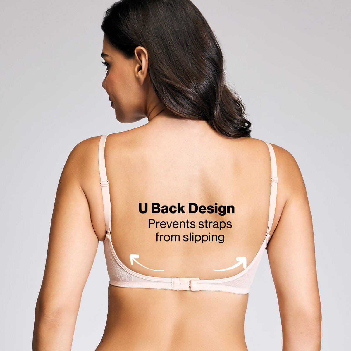 Nykd By Nykaa Iconic Cotton Low Back Padded Non-Wired 3/4th Coverage T-shirt Bra NYB252 Nude