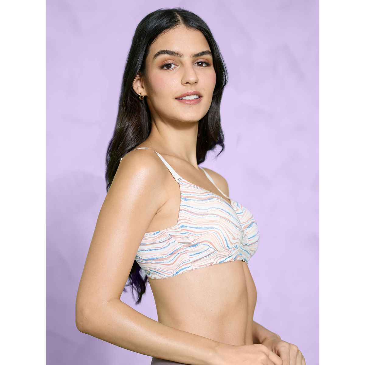 Summer Breeze Printed Bra NYB274-Clay