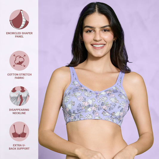 Buy Nykd by Nykaa X-Frame Cotton Support Bra - Blush NYB191 Online
