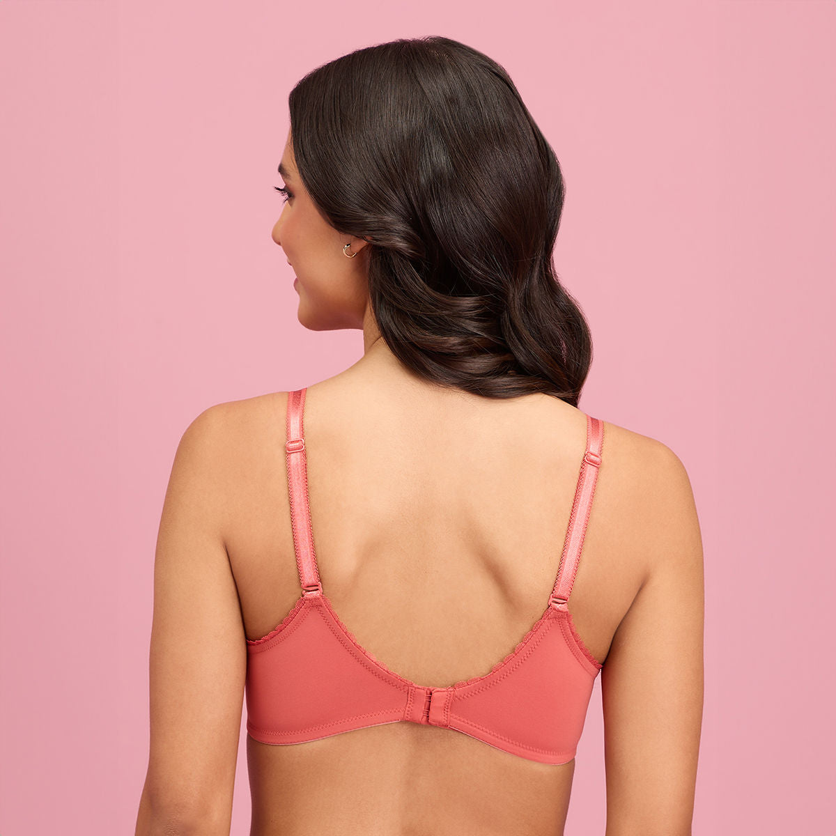 The Sweetheart Neckline Wireless Bra-NYB290-CARROT