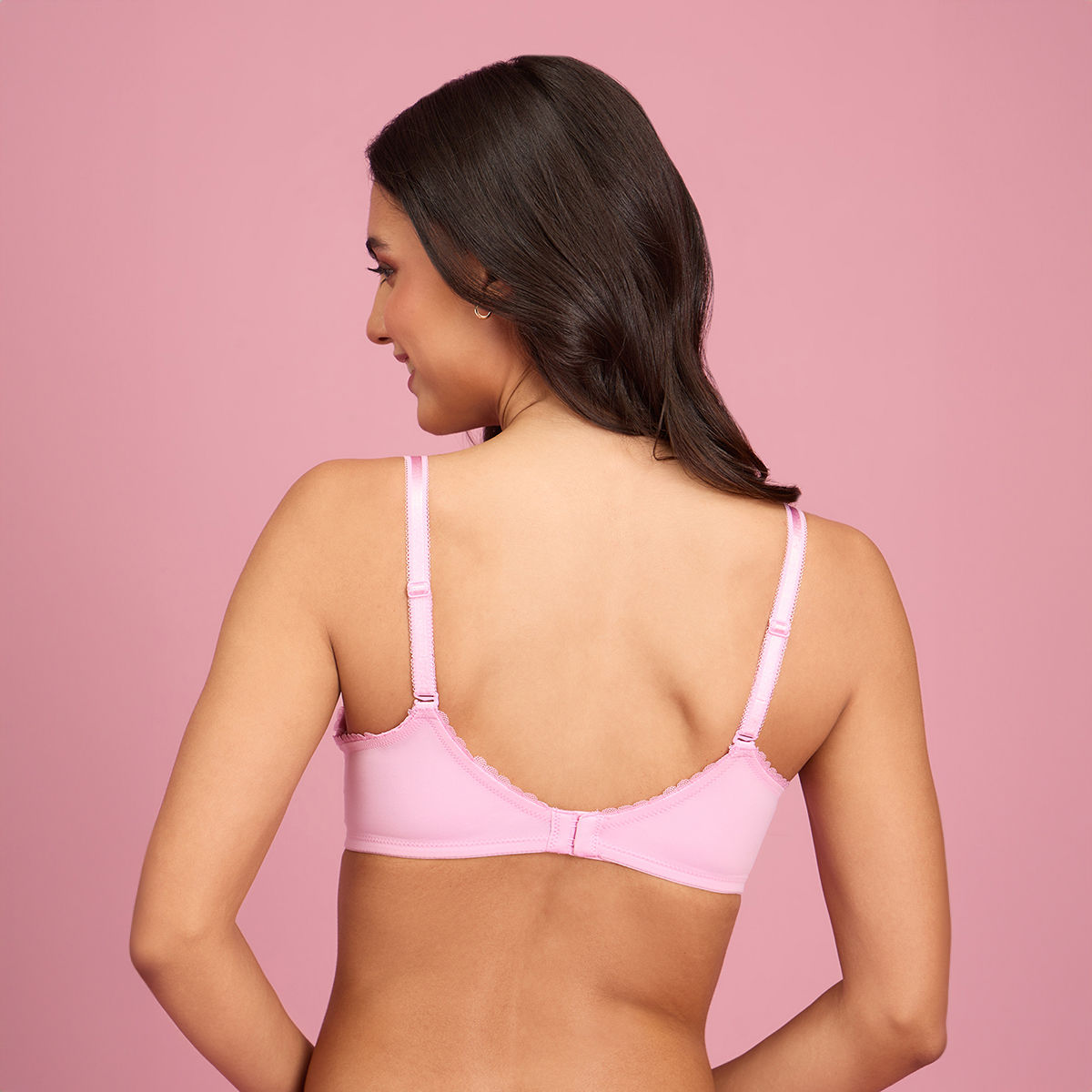 The Sweetheart Neckline Wireless Bra-NYB290-PINK