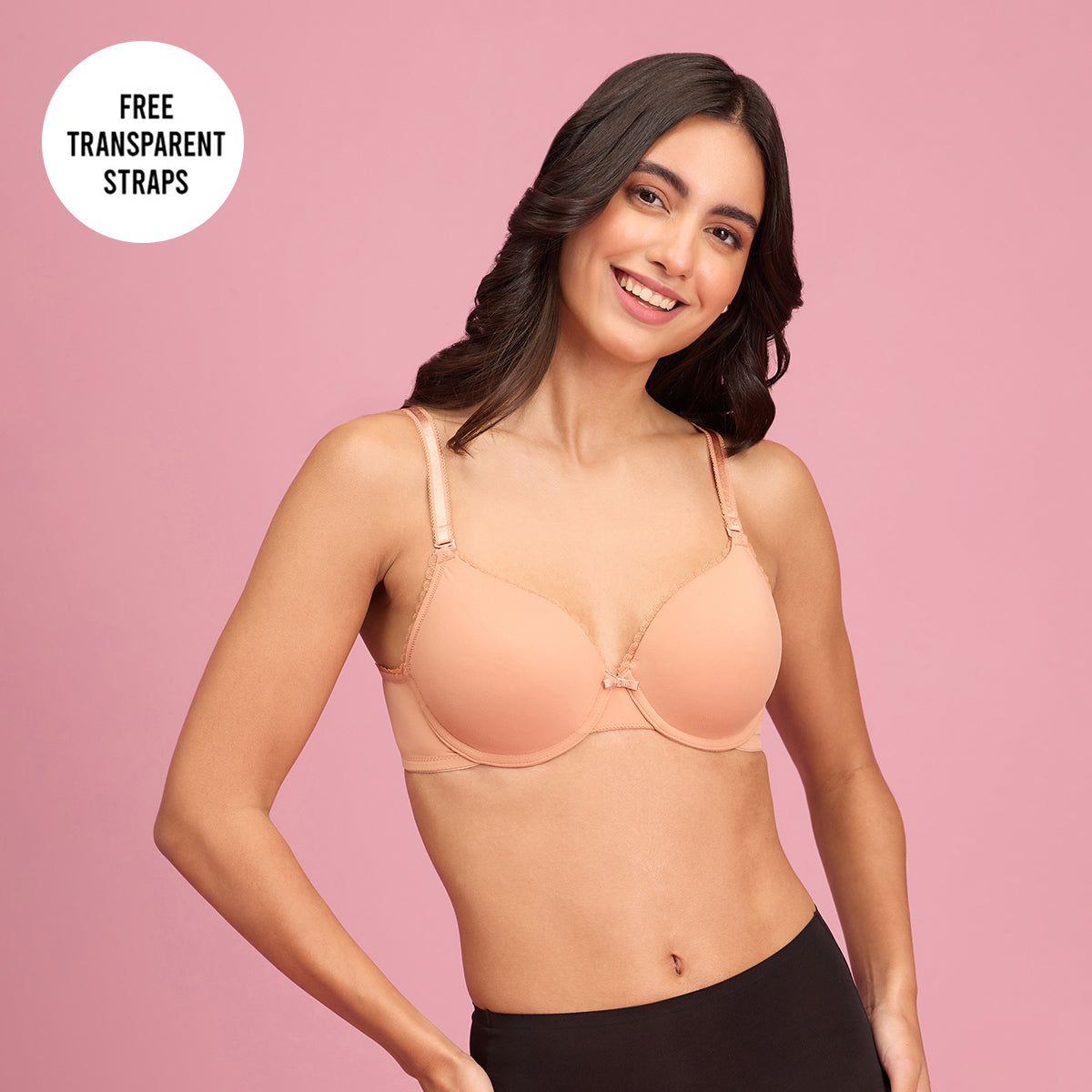 The Sweetheart Neckline Wired Bra - CLAY NYB291
