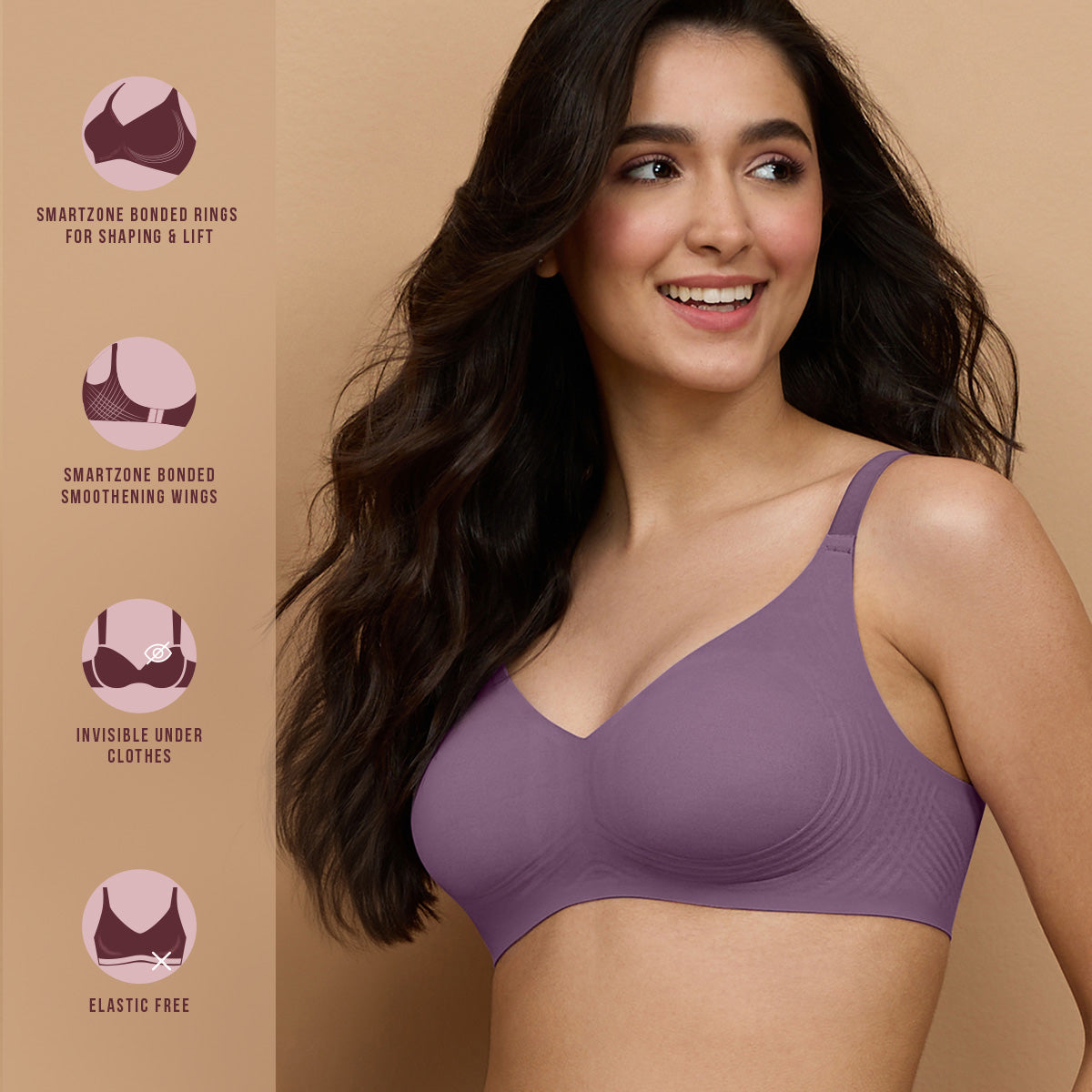 Nykd by Nykaa InvisiBlend Shaping Bra-Purple NYB325