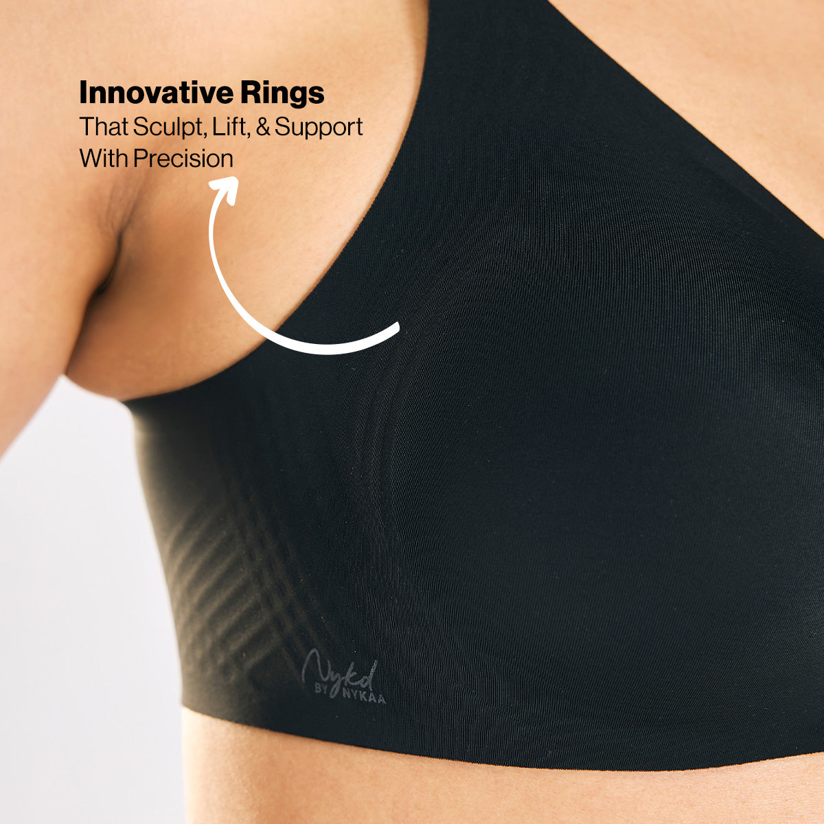 Nykd by Nykaa InvisiBlend™ Shaping Bra non-padded, non-wired-Black NYB325