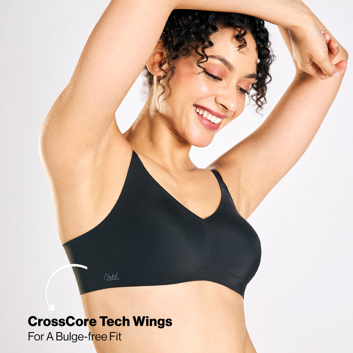 Nykd by Nykaa InvisiBlend™ Shaping Bra non-padded, non-wired-Black NYB325