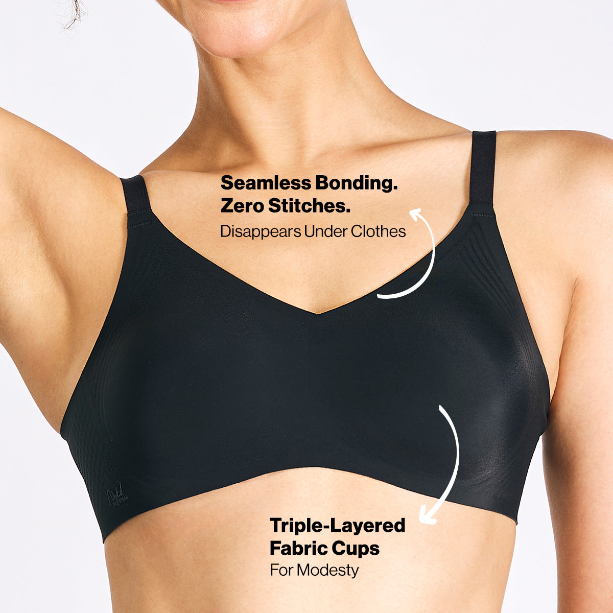 Nykd by Nykaa InvisiBlend™ Shaping Bra non-padded, non-wired-Black NYB325
