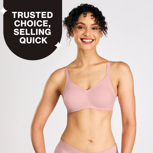 Nykd by Nykaa InvisiBlend™ Shape & Lift Non Padded Non Wired Seamless Bra-Pink NYB325