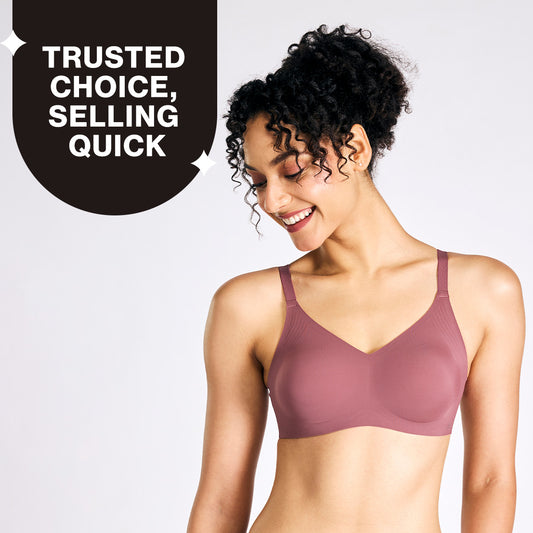 Nykd by Nykaa InvisiBlend™ Shape & Lift Non Padded Non Wired Seamless Bra-Wine NYB325