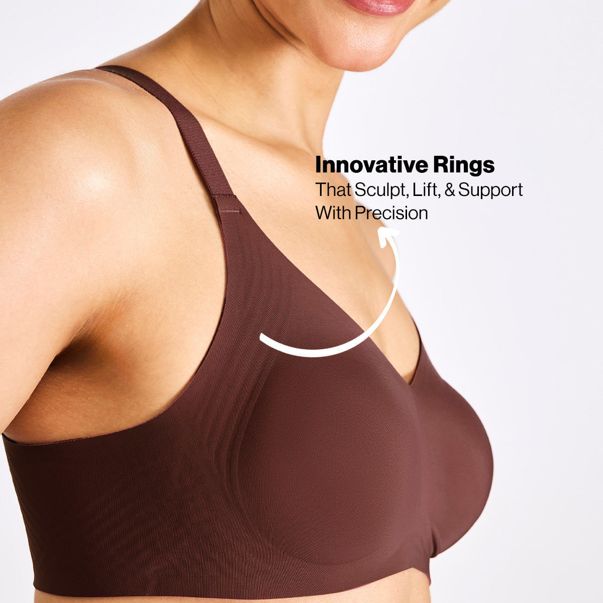 InvisiBlend™ Bonded Seamless Non Padded Non Wired Shaping Bra NYB325-R Brown