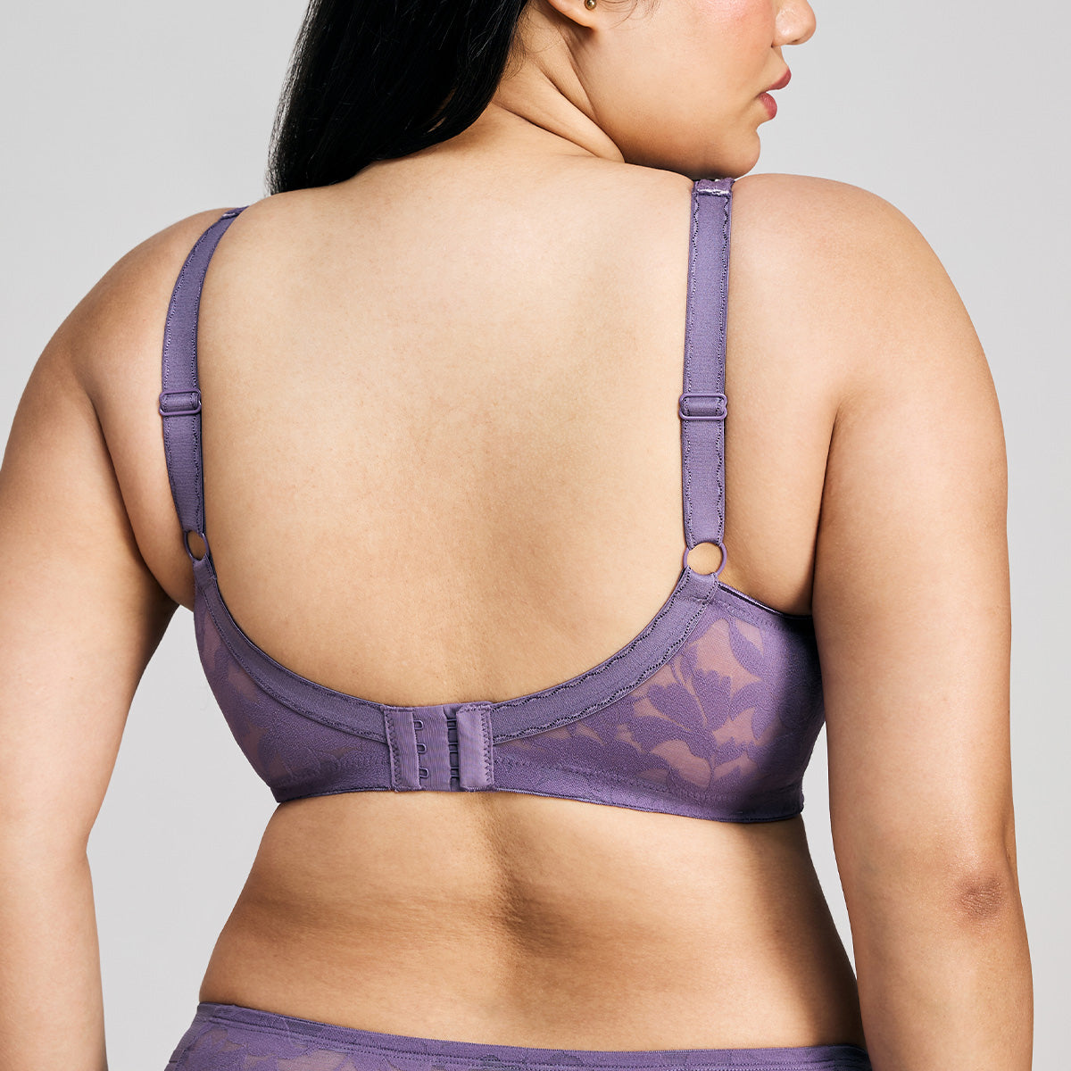 Nykd by Nykaa Shape & Sculpt TRUE Support Non Padded Non Wired Lace Bra NYB341 Purple