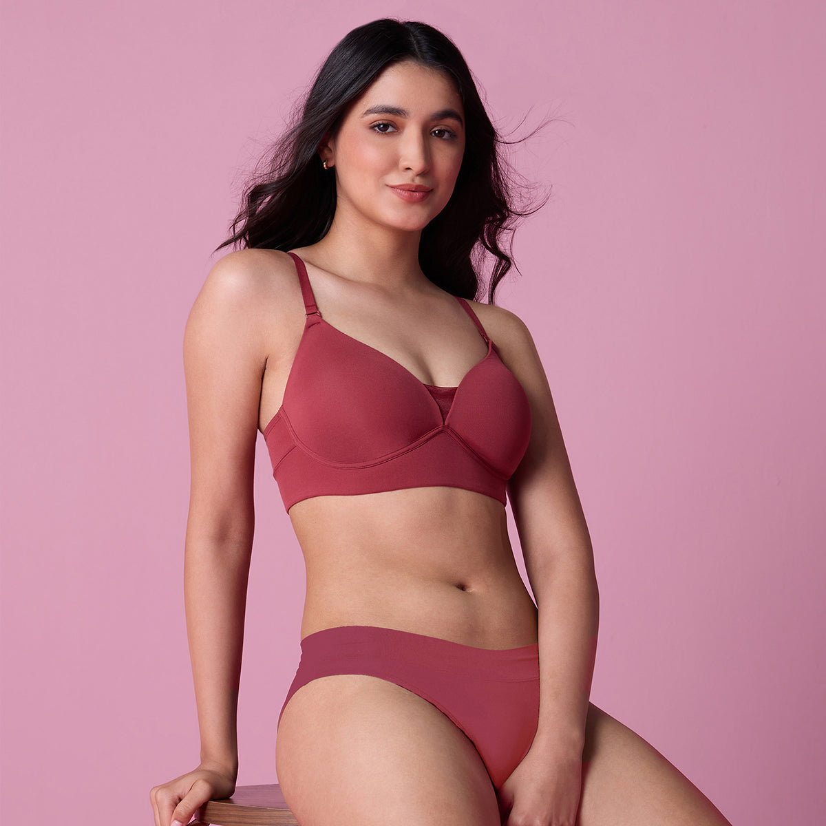 Nykd by Nykaa Barely There Bra-NYB362-Brick Red