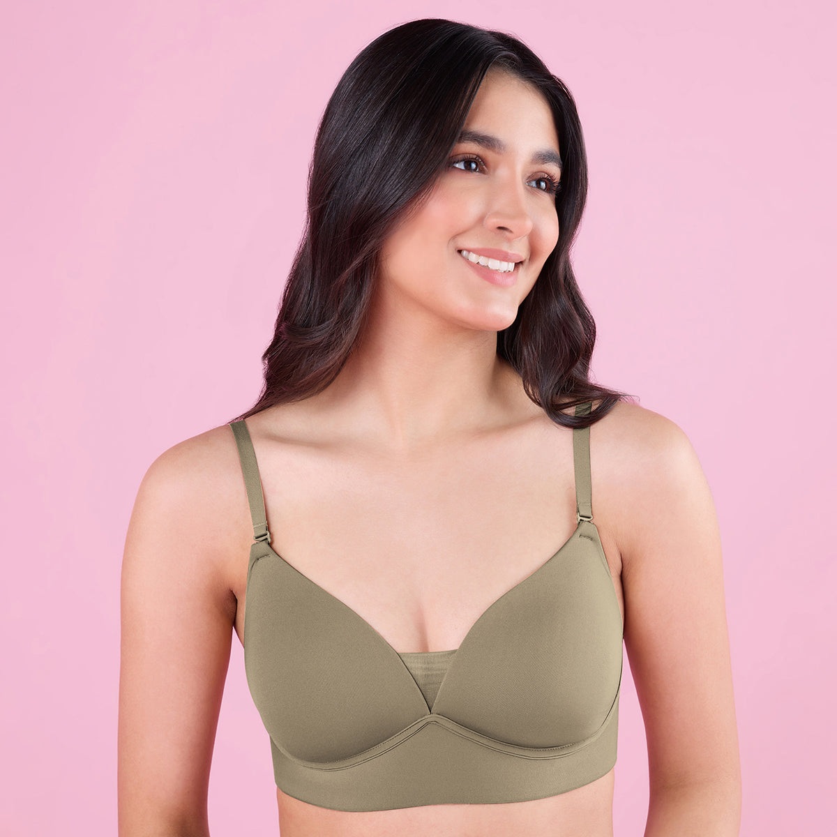 Nykd by Nykaa Barely There Bra-NYB362-Olive