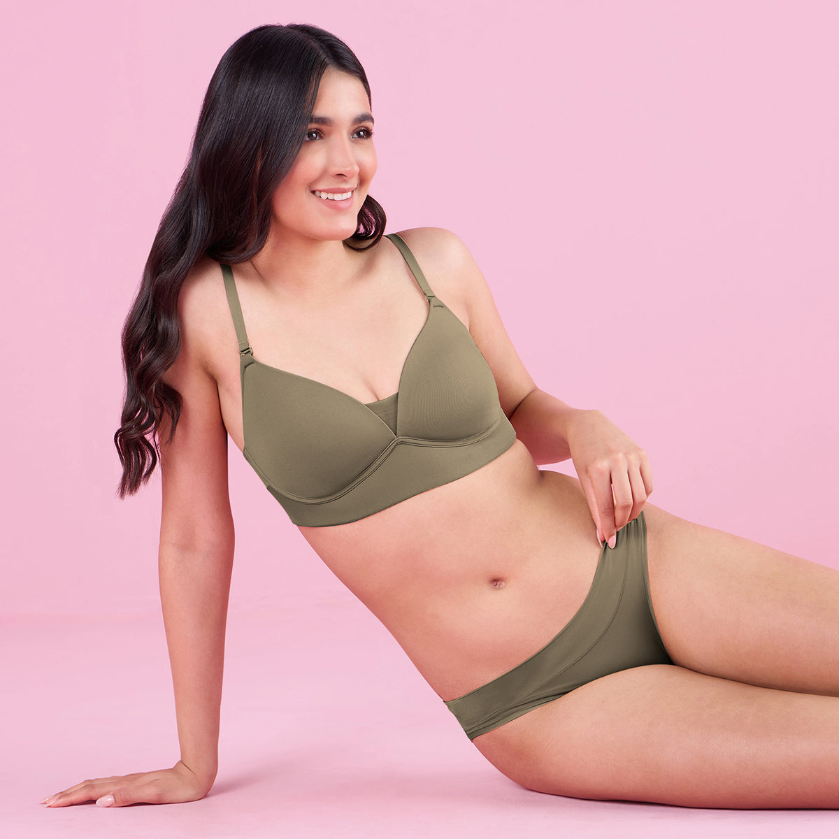 Nykd by Nykaa Barely There Bra-NYB362-Olive