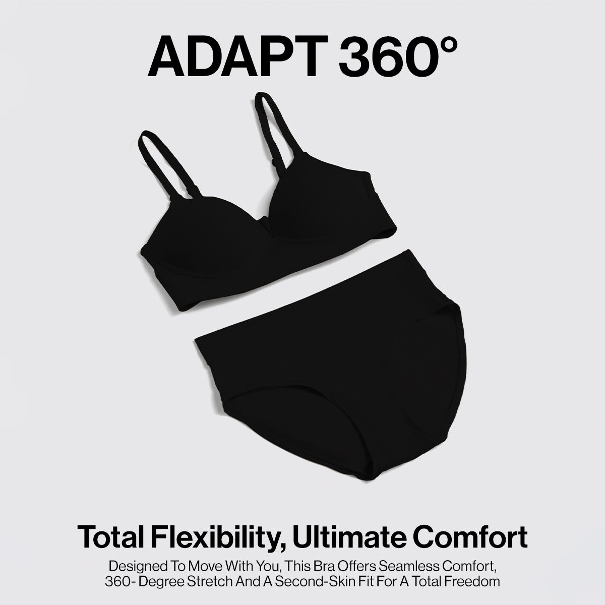 Nykd by Nykaa Adapt360° Lift & Support Padded Non Wired Barely There T-Shirt Bra NYB362 Black