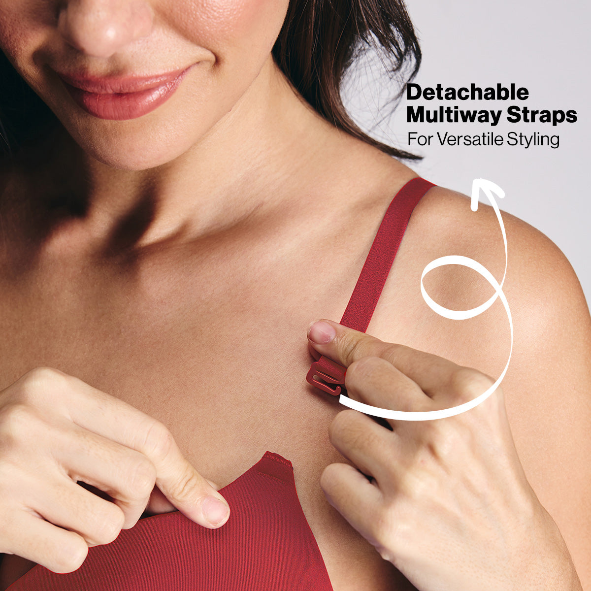 Nykd by Nykaa Adapt360° Lift & Support Padded Non Wired Barely There T-Shirt Bra NYB362 Brick Red