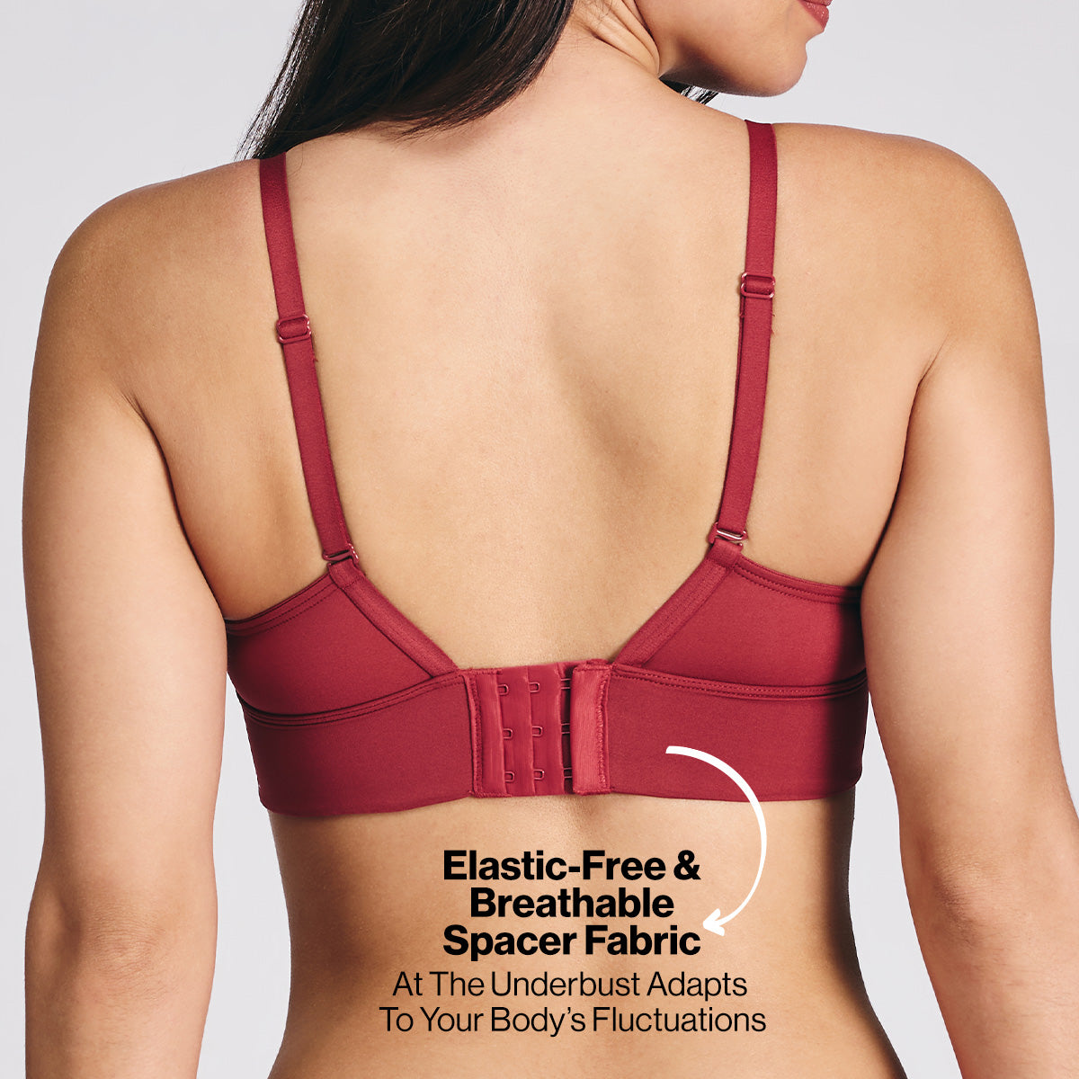 Nykd by Nykaa Adapt360° Lift & Support Padded Non Wired Barely There T-Shirt Bra NYB362 Brick Red
