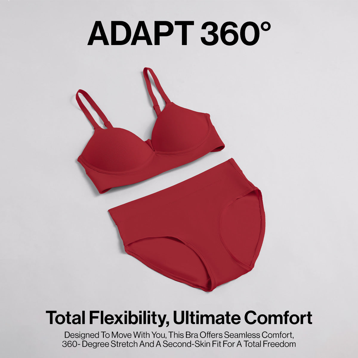 Nykd by Nykaa Adapt360° Lift & Support Padded Non Wired Barely There T-Shirt Bra NYB362 Brick Red