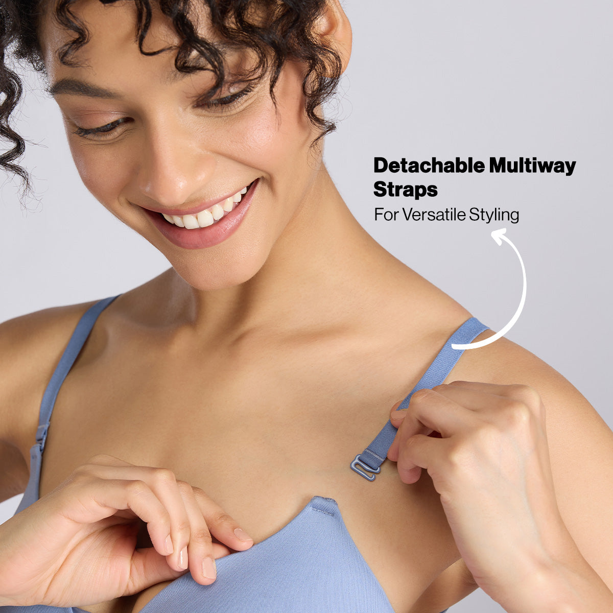 Adapt360° Gentle Lift & Support Padded Non Wired Barely There T-Shirt Bra NYB362 C Blue