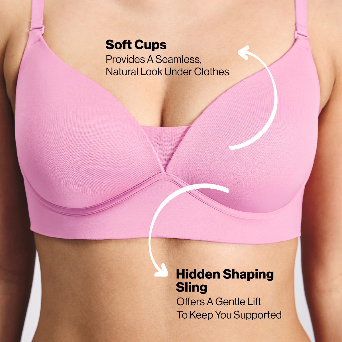 Nykd by Nykaa Adapt360° Lift & Support Padded Non Wired Barely There T-Shirt Bra NYB362 Dark Pink