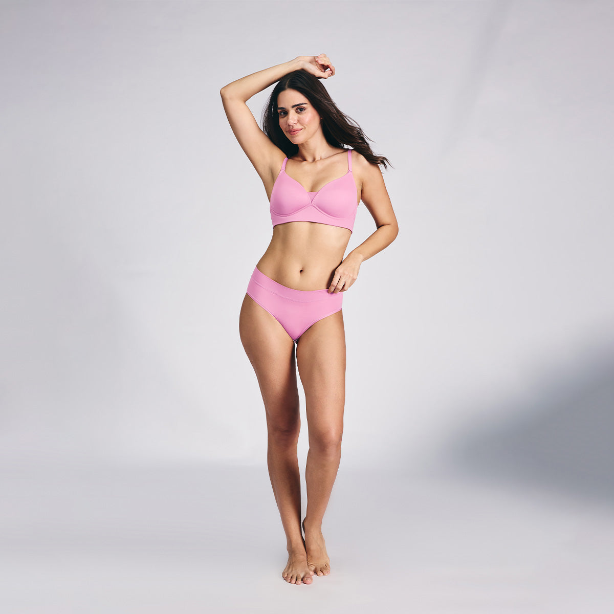 Nykd by Nykaa Adapt360° Lift & Support Padded Non Wired Barely There T-Shirt Bra NYB362 Dark Pink