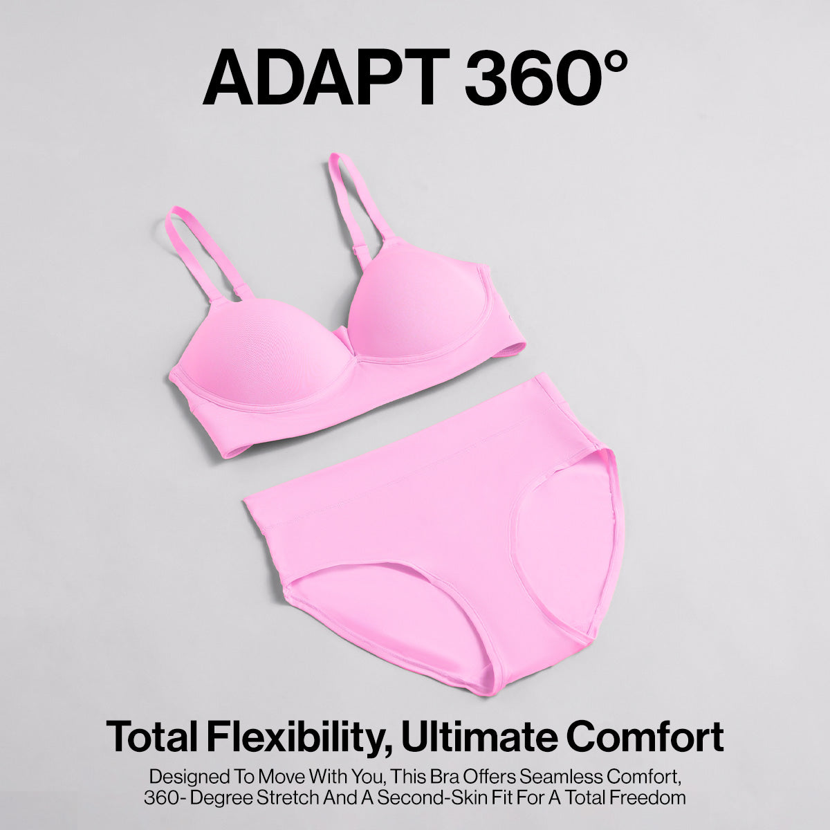 Nykd by Nykaa Adapt360° Lift & Support Padded Non Wired Barely There T-Shirt Bra NYB362 Dark Pink