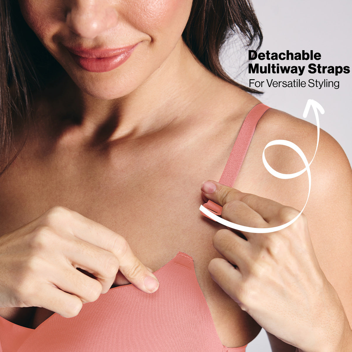 Nykd By Nykaa Adapt360° Lift & Support Padded Non Wired Barely There T-Shirt Bra NYB362 D Rose