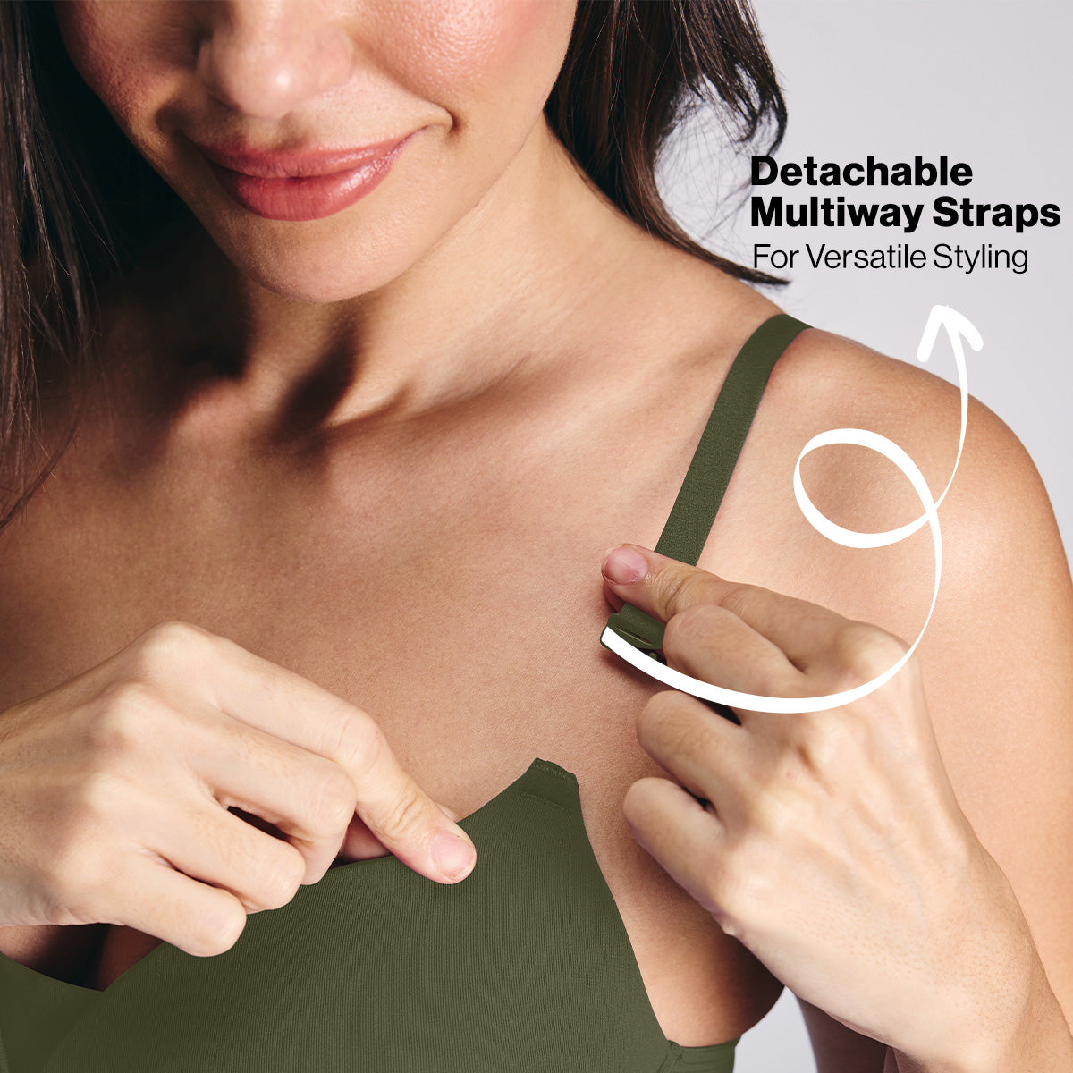 Nykd by Nykaa Adapt360° Lift & Support Padded Non Wired Barely There T-Shirt Bra NYB362 Olive