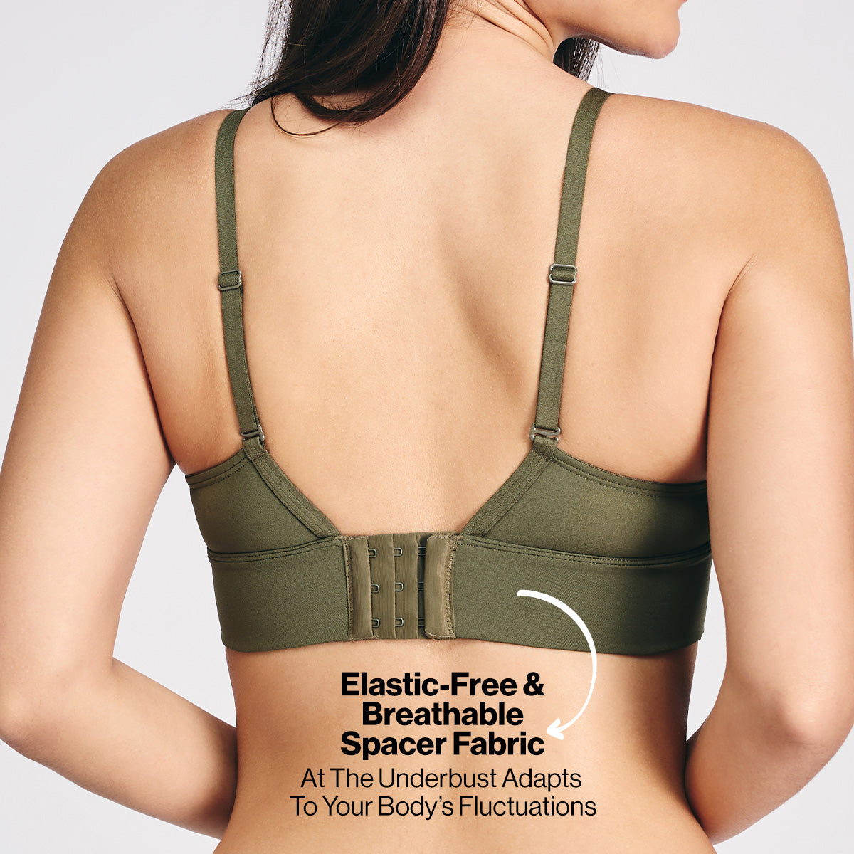 Nykd by Nykaa Adapt360° Lift & Support Padded Non Wired Barely There T-Shirt Bra NYB362 Olive
