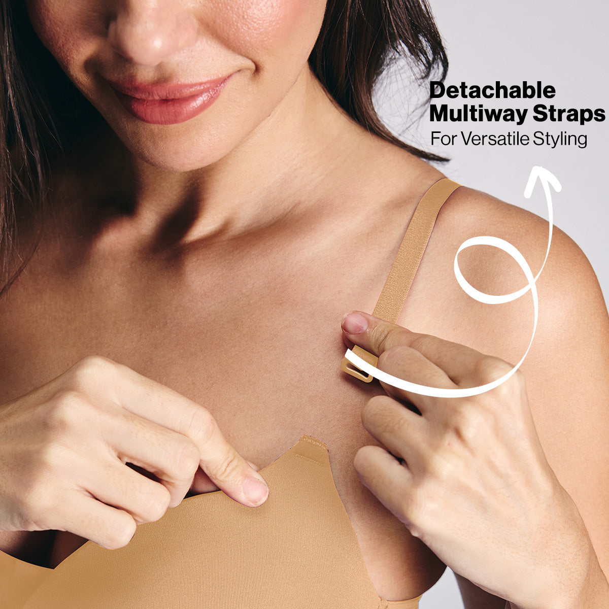 Nykd by Nykaa Adapt360° Lift & Support Padded Non Wired Barely There T-Shirt Bra NYB362 Tan