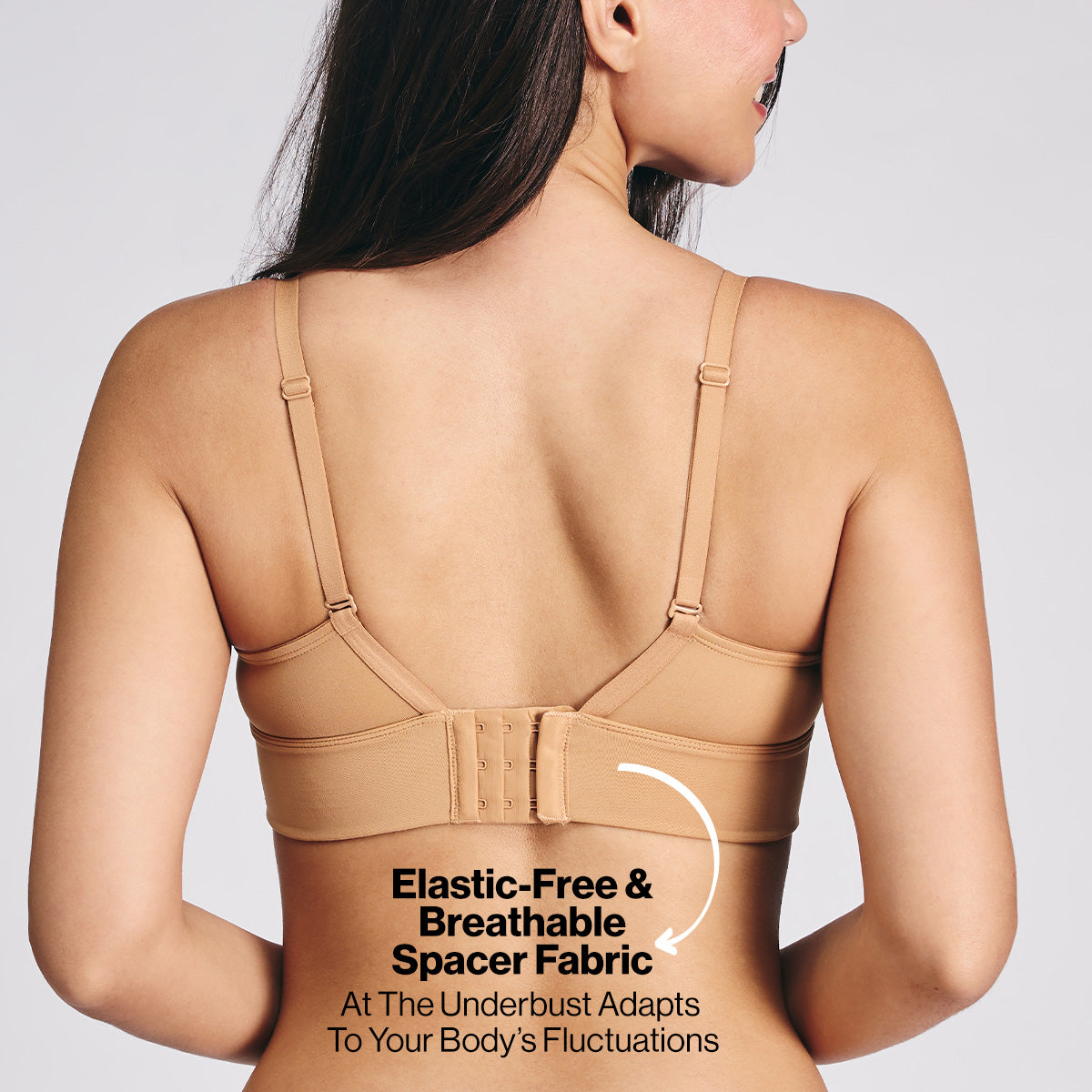 Nykd by Nykaa Adapt360° Lift & Support Padded Non Wired Barely There T-Shirt Bra NYB362 Tan