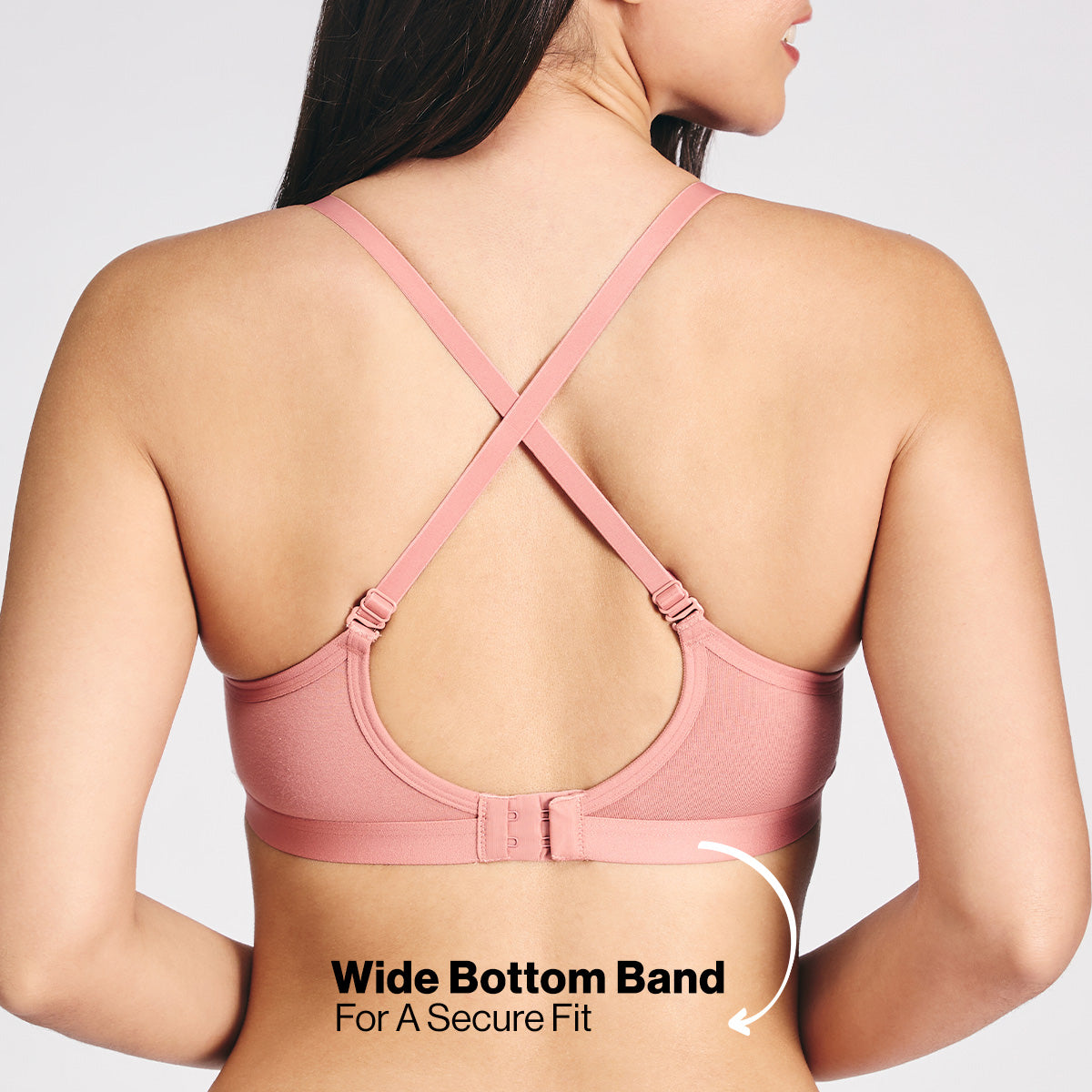 Nykd By Nykaa Multiway Breathe Cotton Wired Push Up Bra with Detachable Straps NYB366 D Rose