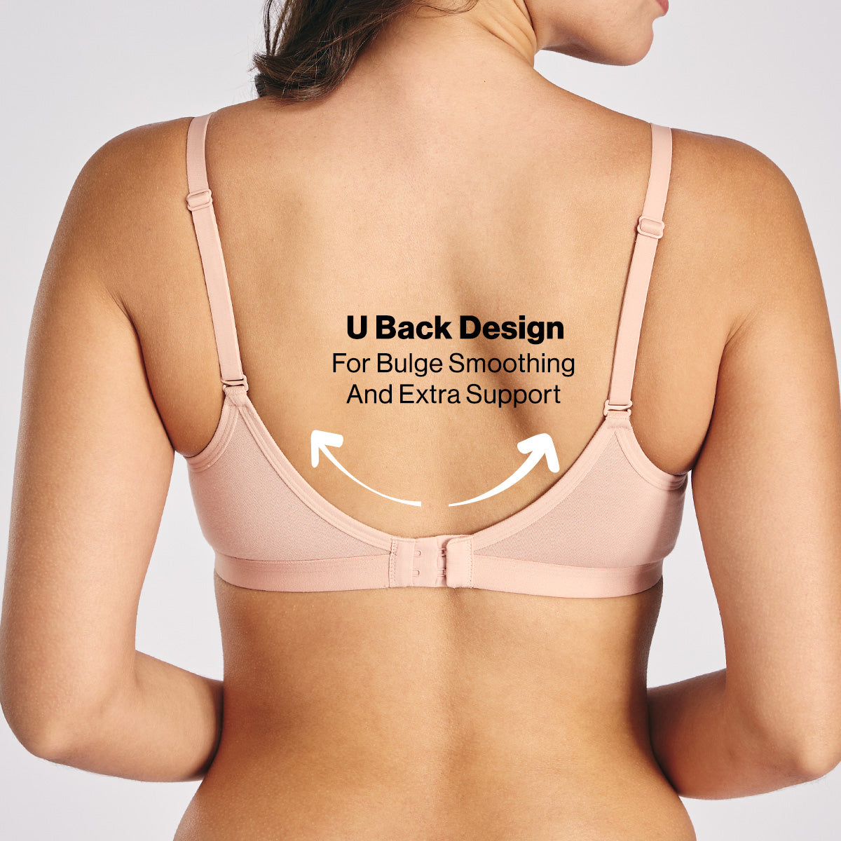 Nykd by Nykaa Multiway Breathe Cotton Wired Push Up Bra with Detachable Straps NYB366 P Nude