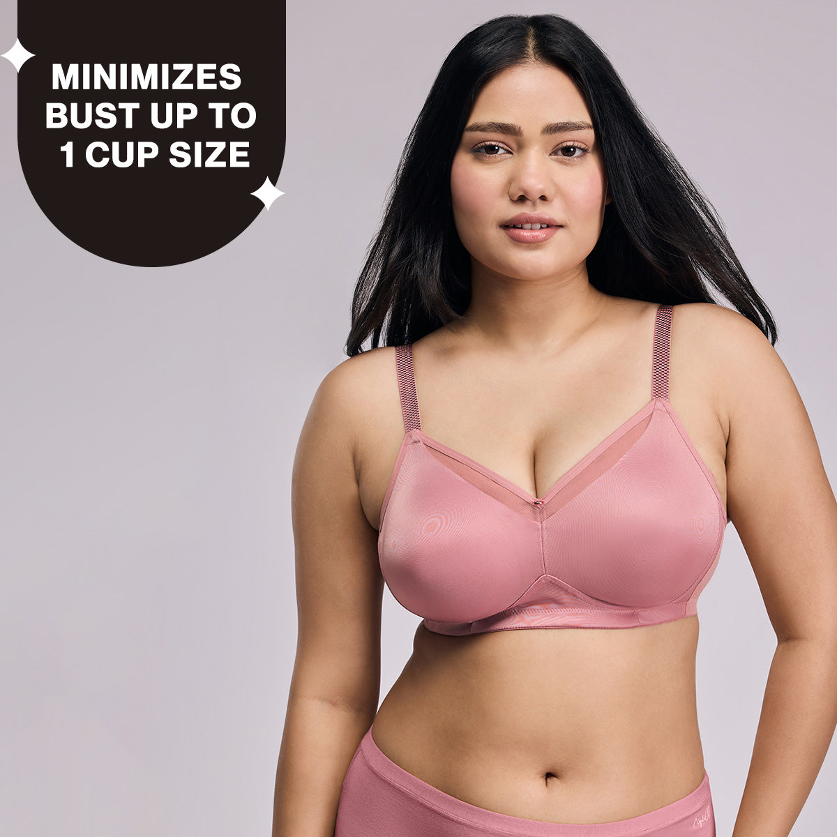 Nykd by Nykaa Magic Minimiser Non Padded Non Wired BRA-NYB380-Blush