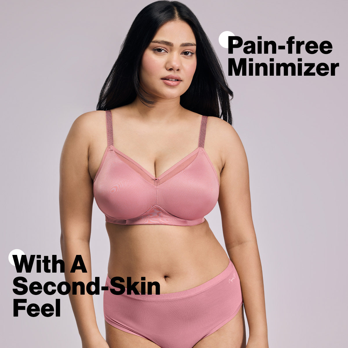 Nykd by Nykaa Magic Minimiser Non Padded Non Wired BRA-NYB380-Blush