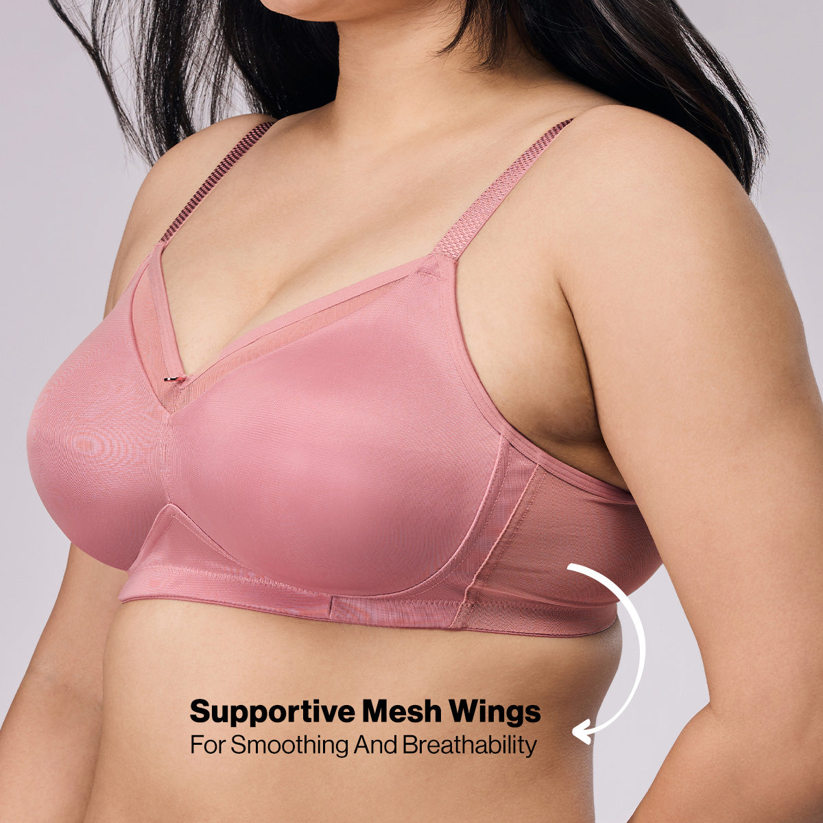 Nykd by Nykaa Magic Minimiser Non Padded Non Wired BRA-NYB380-Blush