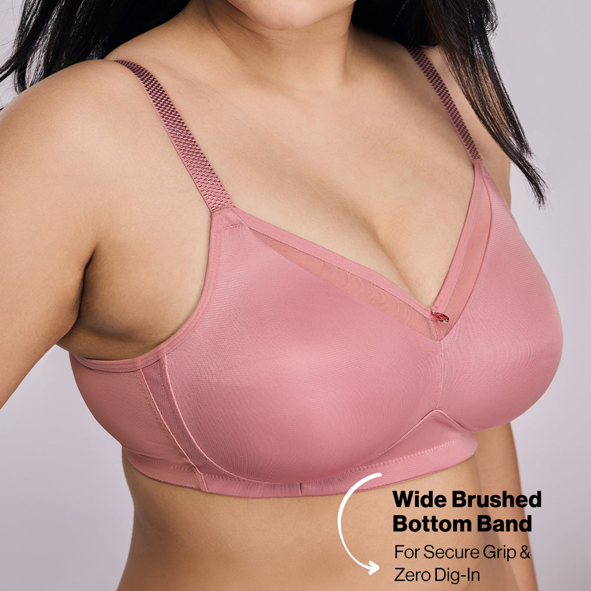 Nykd by Nykaa Magic Minimiser Non Padded Non Wired BRA-NYB380-Blush